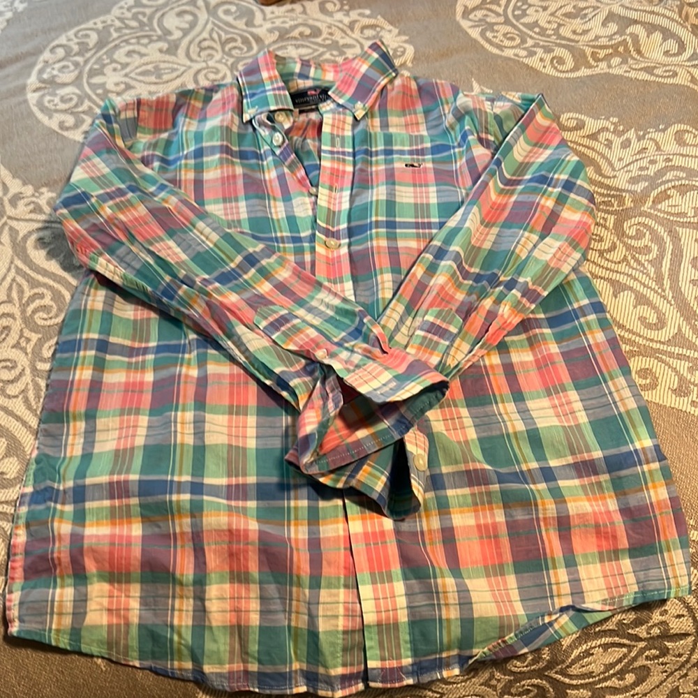 Vineyard Vines Whale Shirt Boys M